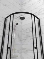 Душевой уголок Triton Альфа-Блэк Щ0000077857 80х80 В, черный матовый