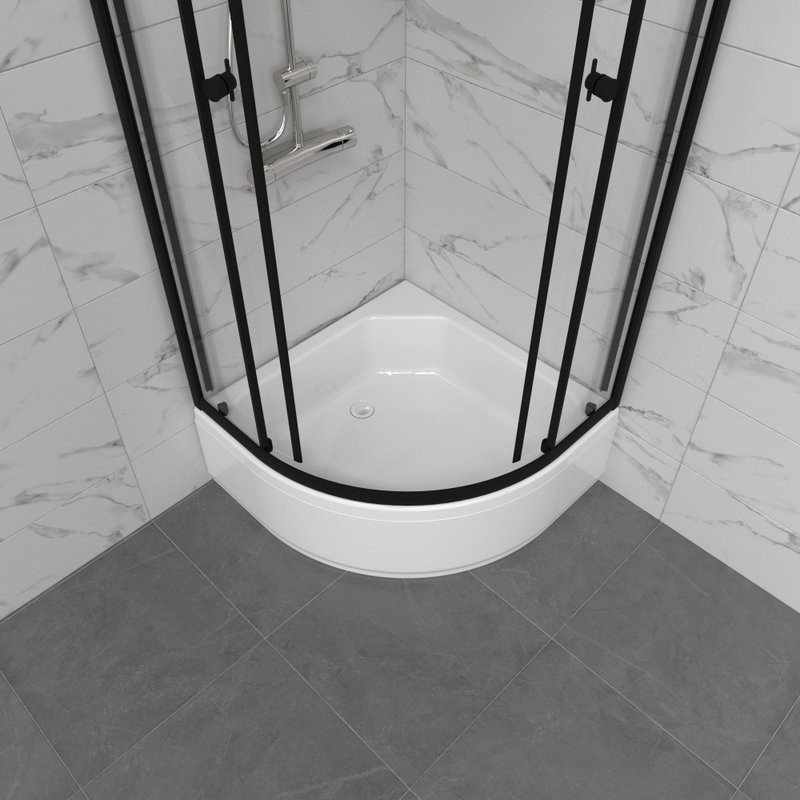 Душевой уголок Triton Альфа-Блэк Щ0000077857 80х80 В, черный матовый