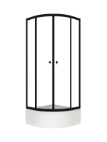 Душевой уголок Triton Альфа-Блэк Щ0000077857 80х80 В, черный матовый