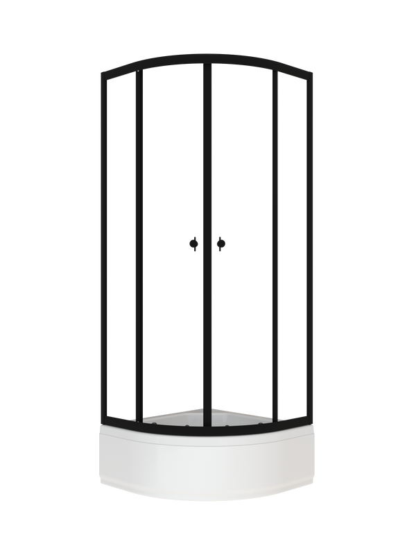 Душевой уголок Triton Альфа-Блэк Щ0000077857 80х80 В, черный матовый