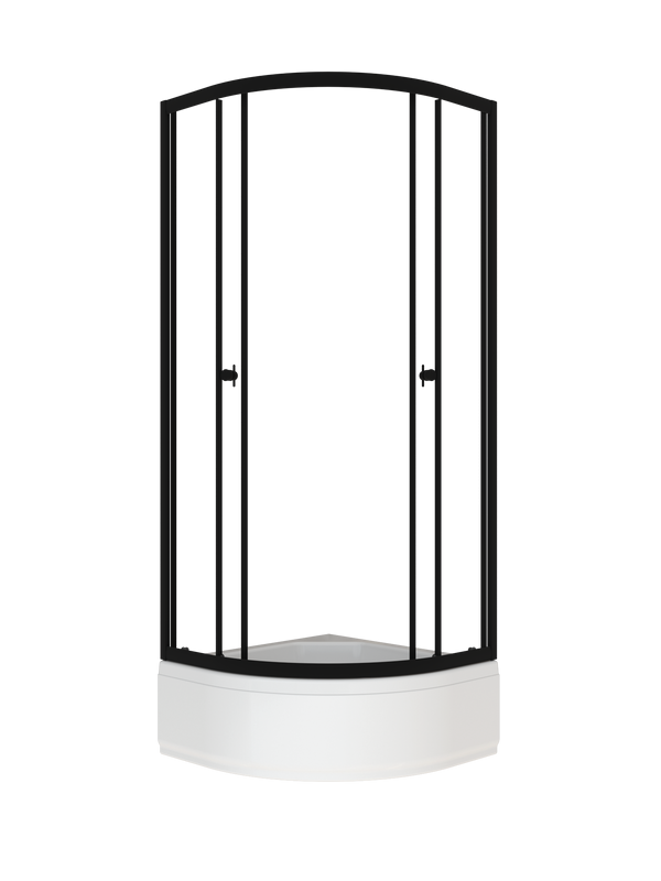 Душевой уголок Triton Альфа-Блэк Щ0000077857 80х80 В, черный матовый