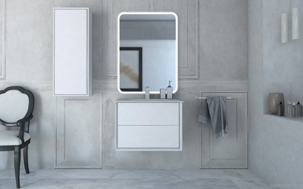 Мебельная раковина Cezares Bellagio 50212 71 см, bianco opaco