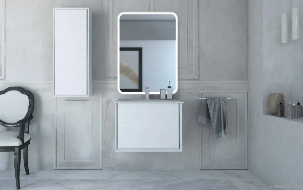 Мебельная раковина Cezares Bellagio 50212 71 см, bianco opaco