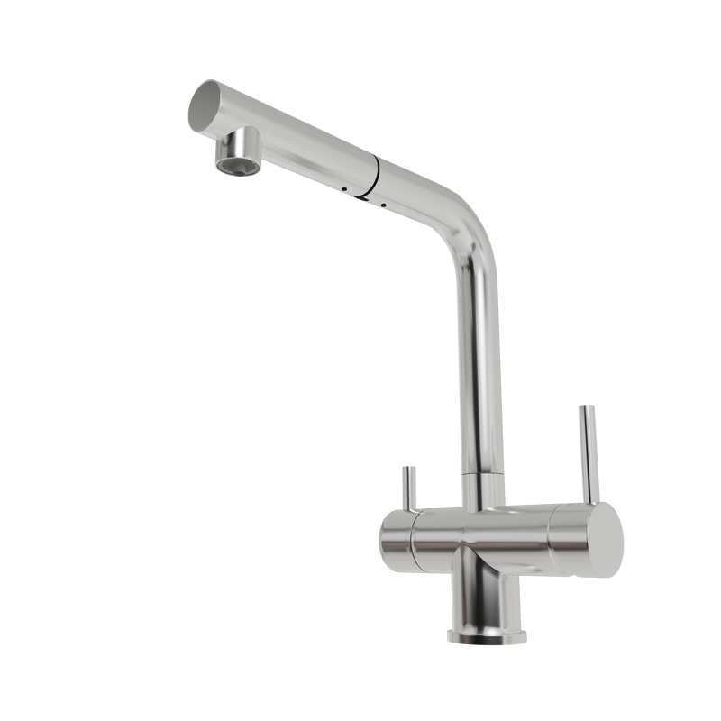 Смеситель для кухни Emar Steel ЕСВ 7017 хром