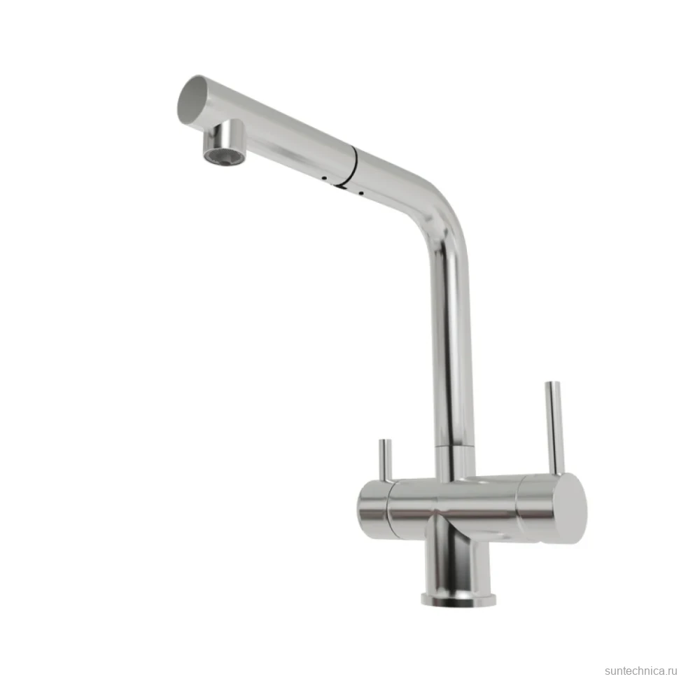 Смеситель для кухни Emar Steel ЕСВ 7017 хром