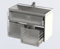 Тумба под раковину Aquanet Латина 90 белая