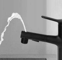 Смеситель для раковины BelBagno BB-LVMD-NERO-W0 для парикмахерской