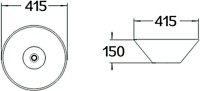 Накладная раковина SantiLine SL-1068