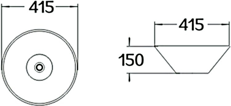 Накладная раковина SantiLine SL-1068