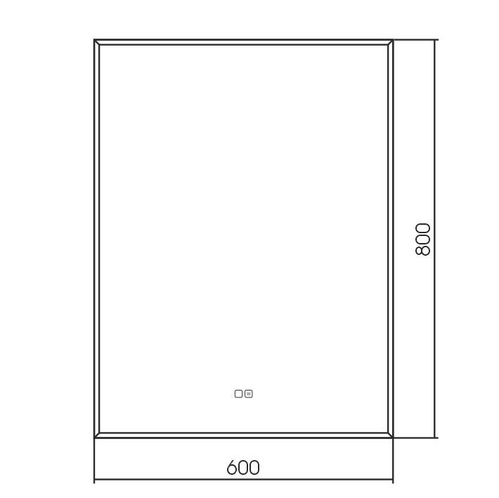 Зеркало AQUAme 60x80