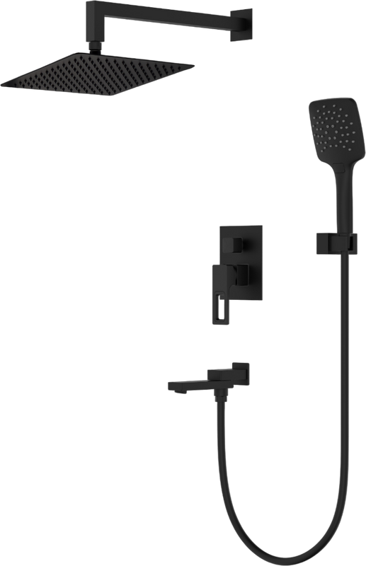 Душевой комплект Gappo G17-6 G7117-6 С ВНУТРЕННЕЙ ЧАСТЬЮ, черный