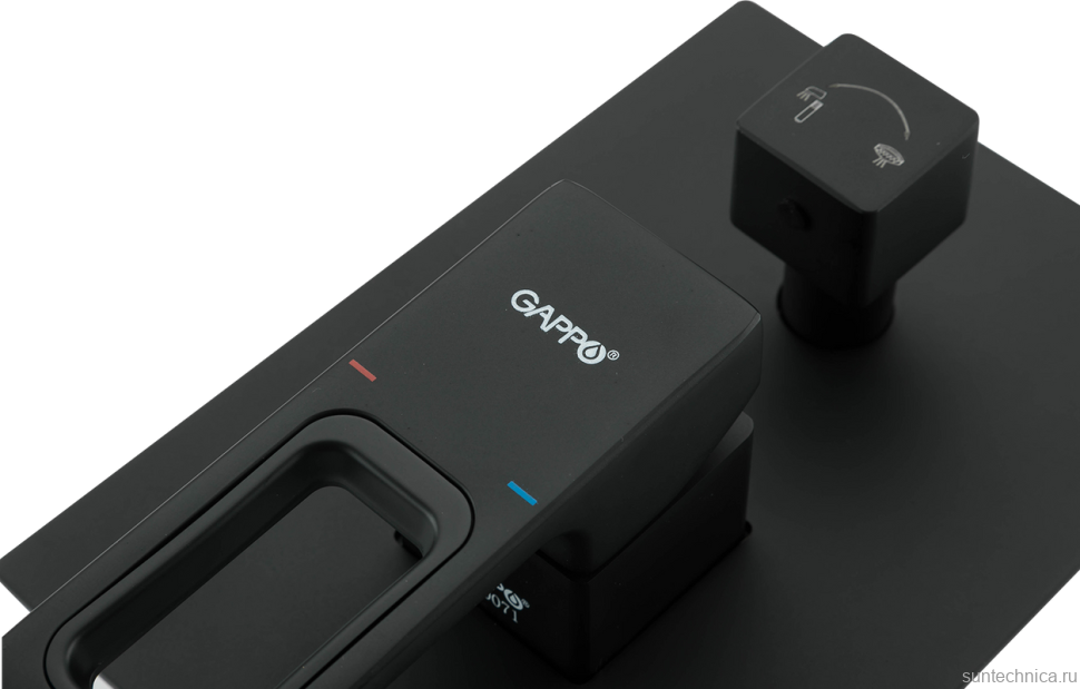 Душевой комплект Gappo G17-6 G7117-6 С ВНУТРЕННЕЙ ЧАСТЬЮ, черный