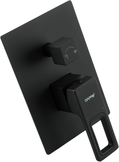 Душевой комплект Gappo G17-6 G7117-6 С ВНУТРЕННЕЙ ЧАСТЬЮ, черный
