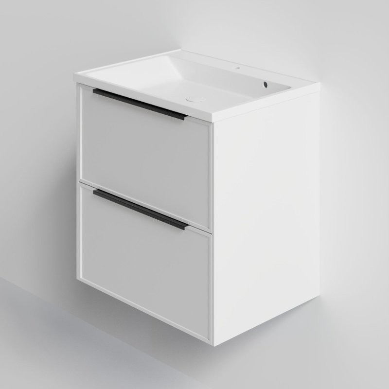 Тумба под раковину La Fenice SIMPLA Bianco TWIN белая 80 см