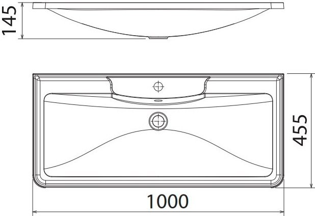 Мебельная раковина BelBagno BB1000/455-LV-MR-ALR