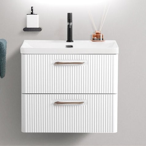 Тумба под раковину без столешницы BelBagno Due 60 bianco lucido