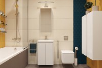 Тумба под раковину Velvex Klaufs 50.2D белая, подвесная