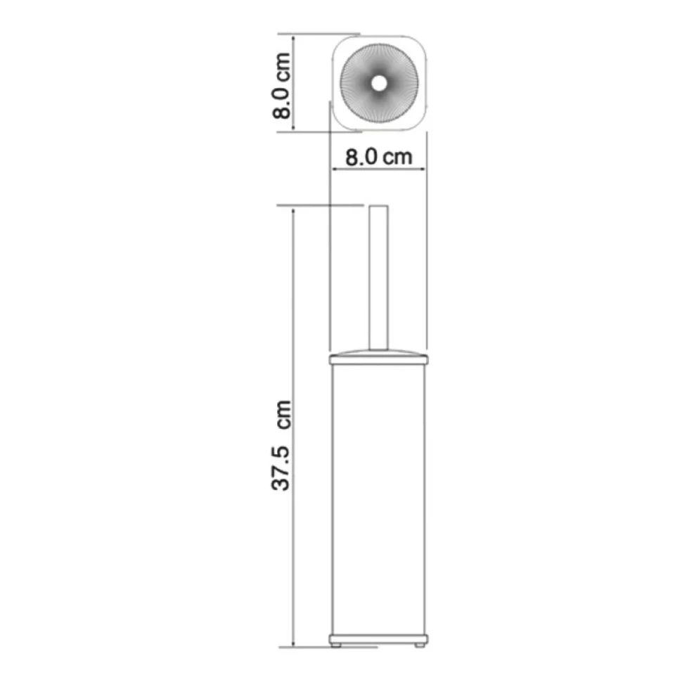 Ершик для унитаза Wasserkraft Kammel 1117W матовый белый