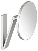 Косметическое зеркало Keuco iLook Move 17612 настенное, с увеличением, нержавеющая сталь finish