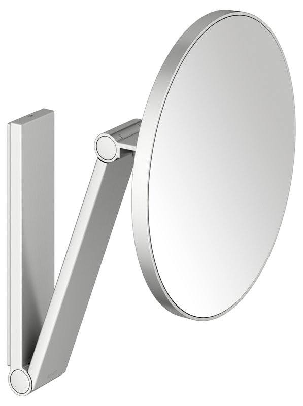 Косметическое зеркало Keuco iLook Move 17612 настенное, с увеличением, нержавеющая сталь finish