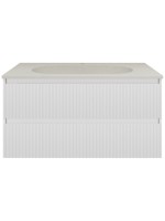 Тумба с раковиной Vincea Welle 100 m.white soft-touch, раковина VCB-4H100J жасмин