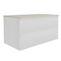 Тумба с раковиной Vincea Welle 100 m.white soft-touch, раковина VCB-4H100J жасмин