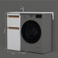 Мебель для ванной комнаты AM.PM X-Joy 40 L под узкую стиральную машину