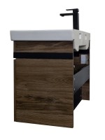 Мебель для ванной комнаты Comforty Соло 70 подвесная, темно-коричневый дуб