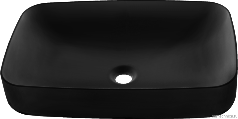 Накладная раковина Kerasan Tribeca 514131 60x38 см, черный матовый