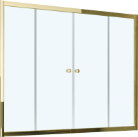 Шторка на ванну Vegas Glass Z2V Tur Novo 180 09 01 профиль золото, стекло прозрачное