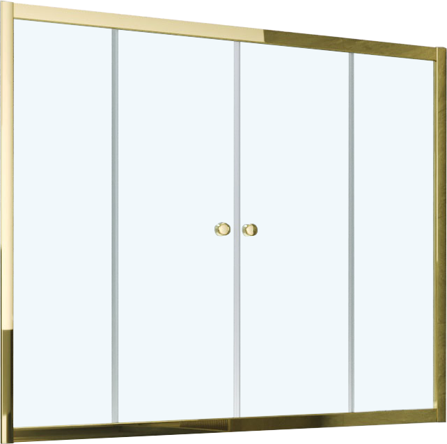 Шторка на ванну Vegas Glass Z2V Tur Novo 180 09 01 профиль золото, стекло прозрачное