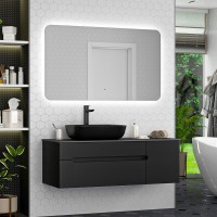 Мебель для ванной комнаты Misty Роял 120 черная Мебель для ванной комнаты Misty Роял 120 черная