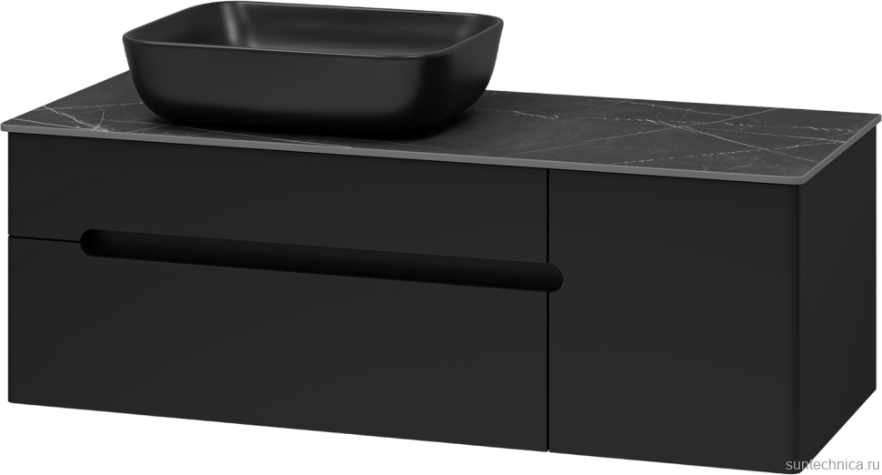 Мебель для ванной комнаты Misty Роял 120 черная