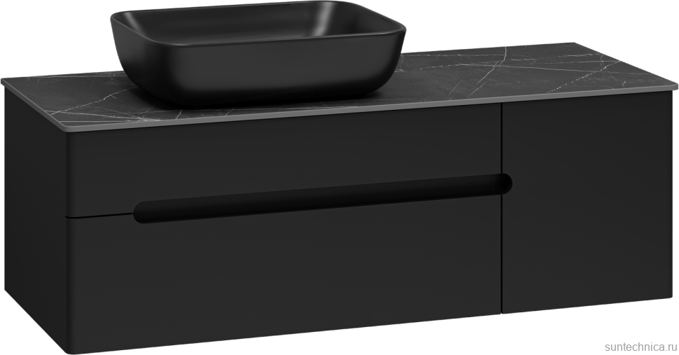 Мебель для ванной комнаты Misty Роял 120 черная