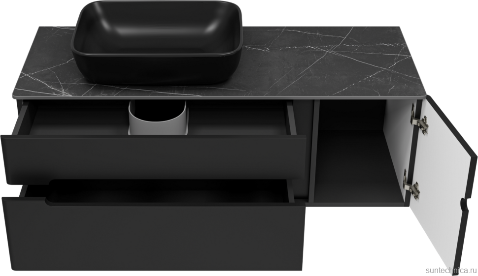 Мебель для ванной комнаты Misty Роял 120 черная