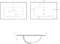 Мебельная раковина Aquanet Flat 60