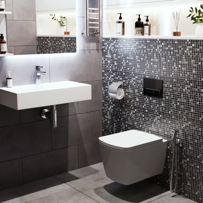 Комплект Унитаз подвесной Lavinia Boho Aveo Rimless 3306101R-33290600 безободковый, с микролифтом + Биде подвесное 33060050