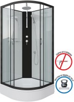 Душевая кабина Niagara Classic NG-6702-14BKT 100x100 см, без крыши, с тропическим душем