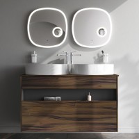 Тумба с раковиной AM.PM Func 120 дуб крафт, со столешницей, раковина M8FWCC20550WG