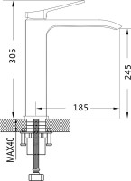 Смеситель для раковины Shevanik S4111 хром