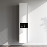 Шкаф в ванную AM.PM Func M8FCH0402WM 40 подвесной, матовый белый, фурнитура серебро