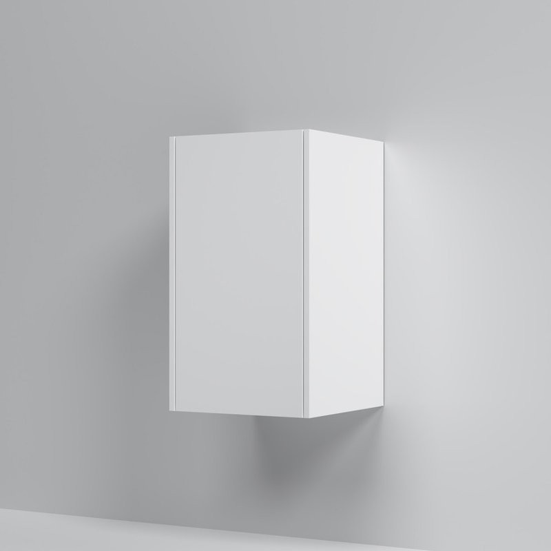 Шкаф в ванную AM.PM Func M8FCH0402WM 40 подвесной, матовый белый, фурнитура серебро