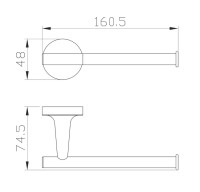 Держатель для туалетной бумаги Wonzon & Woghand Simple WW-6516-BG брашированное золото Держатель для туалетной бумаги Wonzon & Woghand Simple WW-6516-BG брашированное золото