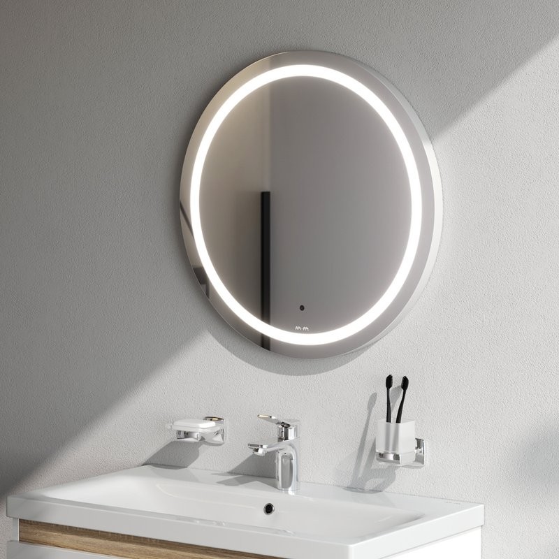 Зеркало круглое AM.PM X-Joy M85AMOX0601WG 60x60 с подсветкой