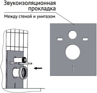 Комплект Унитаз подвесной Gamma SO безободковый, с микролифтом + Инсталляция Atom Line 410, кнопка смыва белая, глянцевый хром