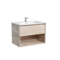 Тумба с раковиной Sancos Marmi 1.0 70 дуб галифакс натуральный, раковина CN7007