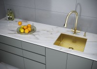 Смеситель для кухни Paulmark Lange La214212-SBG светлое брашированное золото