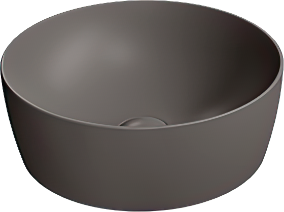 Накладная раковина GSI Nubes 40 см, коричневая