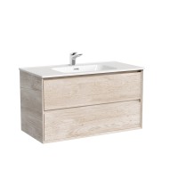 Мебель для ванной комнаты Sancos Marmi 2.0 90 дуб галифакс натуральный, раковина CN7002