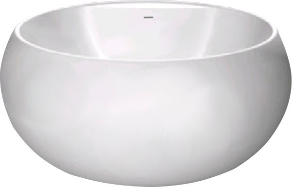 Акриловая ванна BelBagno BB30-1550 без опоры 155x155 см, отдельностоящая, белая, круглая, для двоих